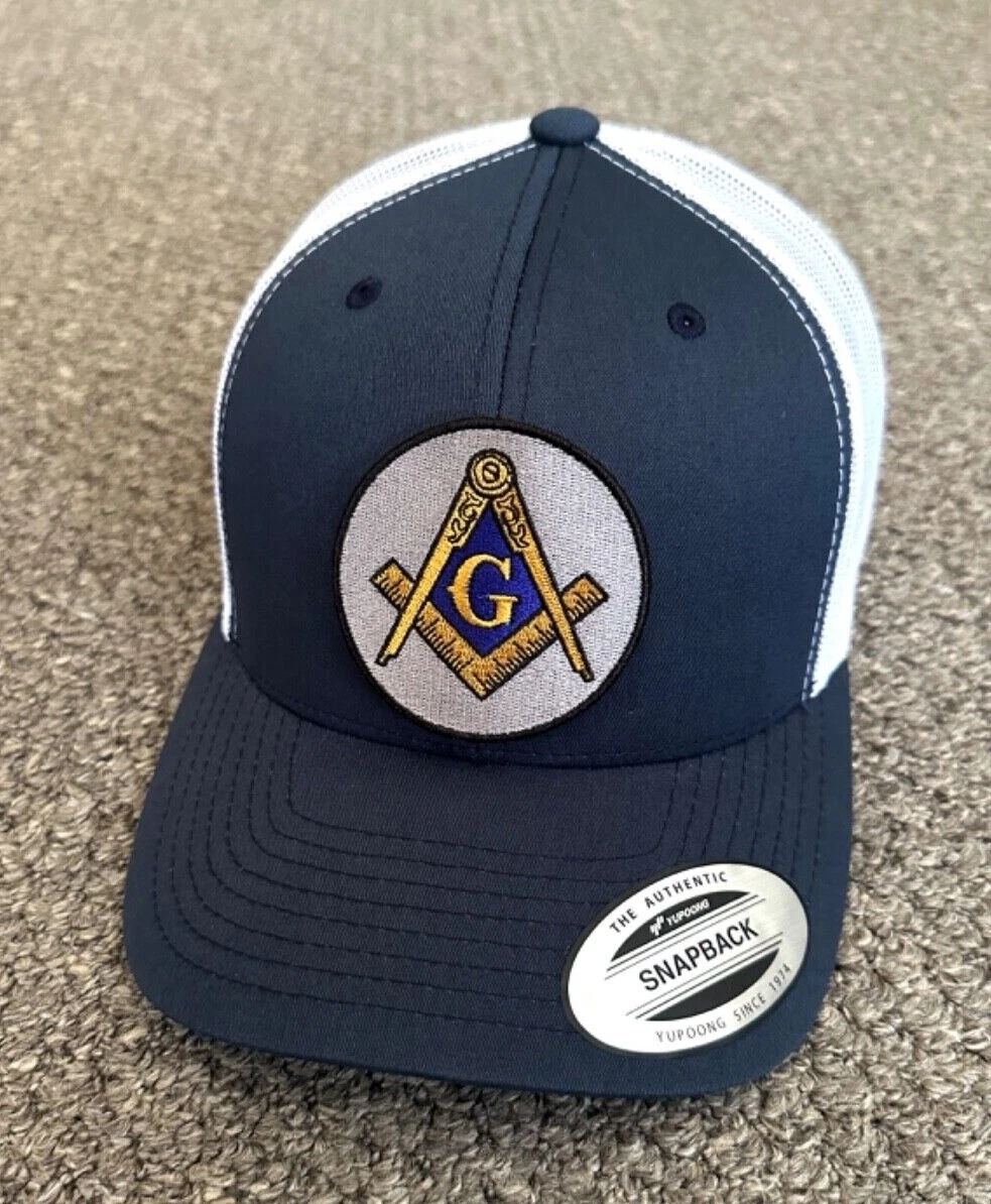 Mason Hat Masonic Freemason Logo SnapBack Mesh Cap